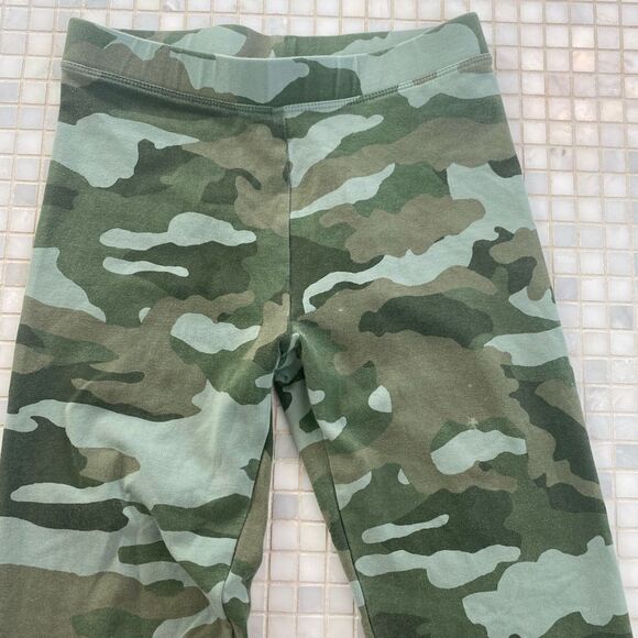 J Crew Crewcuts Girls Green Camouflage Leggings - Picture 2 of 7